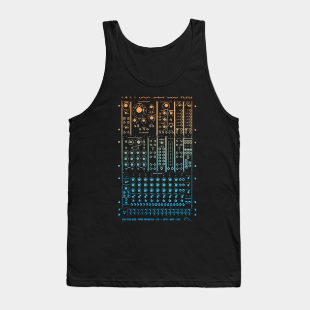 Modular 2 Gradient Tank Top by Synthshirt